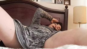 Stepmom gets serviced by eager fingers, her juicy bod reacting to each stroke like a hungry horn