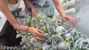 Anal threesome for New Year's