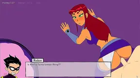Starfire Seduces Raven with Forbidden Lust in steamy Titan Nights