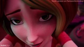 3D Milf Mom Aunt Cass Rides Like a Professional (Facial Cartoon Porn)