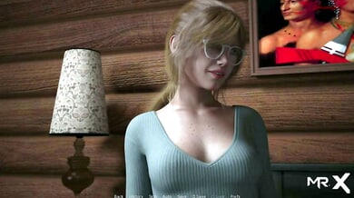 British-themed 3D fantasy comes alive with passionate vaginal and oral encounters in a rustic log cabin