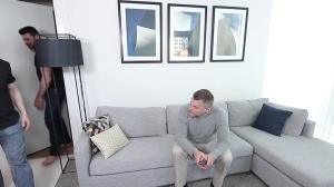 JizzOrgy.com: JJ Knight accompanied by muscle Dennis West orgy