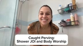Caught Spying on my Shower! JOI & Fart Worship