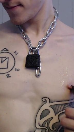 Endo Obeys Orders and Playing with His Nipples and Finally Cums