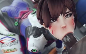 Receiving Enormous Facial After Intense Anal Cumshot Her Throat