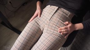 Naughty Coworker Cameltoe Tease And Denial