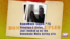 Latina Penelope with huge tits bounces for Eastern European stud