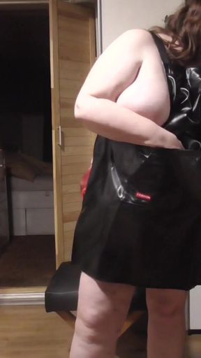 I present my new rubber apron   Clip 1