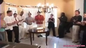 Gangbang at a birthday party