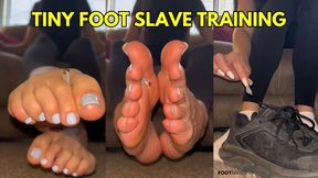 Tiny Foot Slave Training by Giantess Ivy