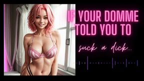 MP4 VERSION If your domme told you to suck a dick