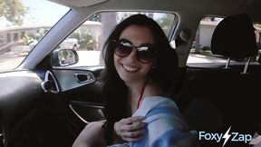 megan mistakes suck big cock for a ride home from the beach