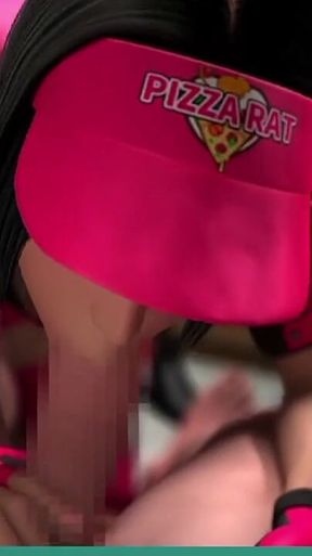 JAV Pizza Girl Gave Me Footjob with Her Perfect Feets!