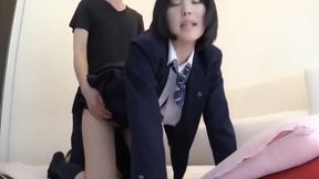 Japanese Teen&#039;s First Bukkake Blowjob