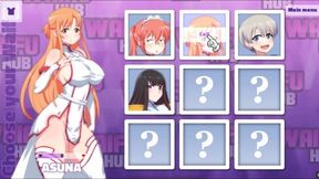 Waifu Hub [hentai Parody Game Pornplay ] Ep.1 Asuna Porn Couch Casting