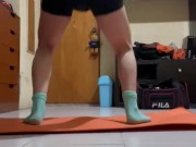 Naked workout part 2 big ass, booty shemale