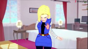 Master Roshi's Money Shot with Android 18