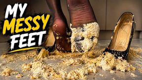 Messy Feet Crush Cake, Black SDtockings Cake Crush, Messy Louboutins