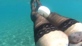 Black Stocking in the Sea