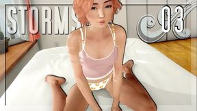 STORMSIDE #03 &bull_ The cutie in her sexy underwear is for sure in heat