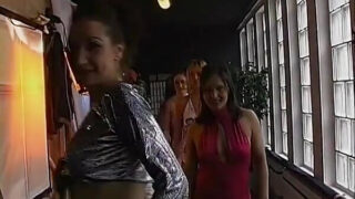 Busty beauty endures savage assfucking during wild anal gangbang