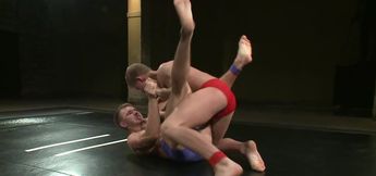 Muscular DILFs get physical in the ring whilst they crave sex