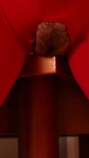 Powerful moment from "Rubbing my pussy on the table until i cum"
