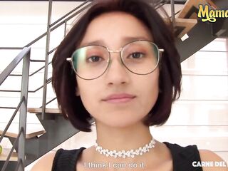 CarneDelMercado - Luna Castillo Nerdy Latin Chick Colombiana With A Ideal Booty Gets Picked Up And Drilled