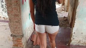 Real homemade POV: Hot Latina milf gets fucked by her nephew in an abandoned station
