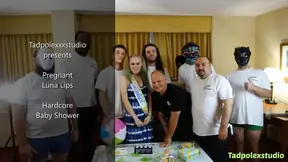 Pregnant Luna Lips Baby Shower Gangbang