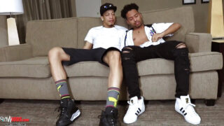 Young tattooed Vic Valentino with big cock pounds tight ass and gets hot blowjob