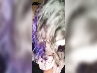 Trans hotty oral-job practice