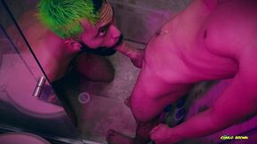 camilo brown caught hot twink andres zp jerking to him and invited him into the shower for an amazing blowjob