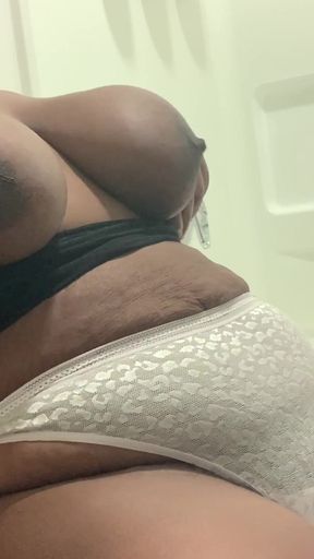 Hot Black Busty MILF Solo Teasing Pleasure