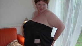 Chris44g kinky tights and 9 inch dildo