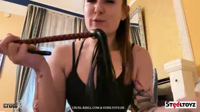 Steeltoyz whip used for cruel session