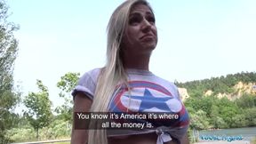 Hot Brazilian twerker Mia Linz fucked outoors