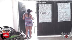 Chubby brunette is often waiting for a delivery guy in tight dresses, because it feels so good