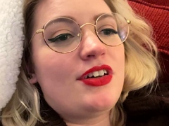 Amateur blondie solo anal masturbation