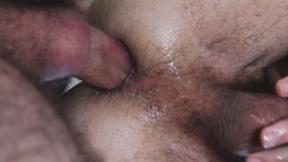 ”PRIDE STUDIOS Two stallions penetrate those unshaved asses”