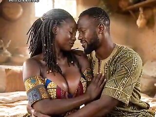 nigerian african village couple enjoyed raw sex [AI Porn]