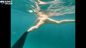 Snorkel Slut in Paradise - Underwater Flash & Naughty Tease