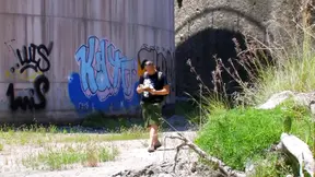 Brunette babe loves cock in her ass and finger in her pussy