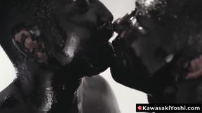 KawasakiYoshi.com - Asian Damian Dragon and Yoshi Kawasaki breed raw splattering oily