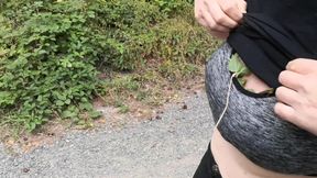 Punishment Walk - Stuffing Her Bra and Panties in the Woods