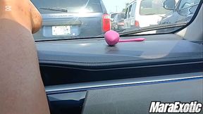 Horny Bbw Ebony Milf Masturbating in Lagos Traffic - Mara Exotic