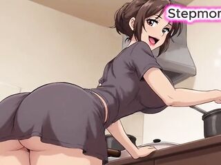 JOI Stepmom Sweet and Overflowing in Kitchen - Come with me 100% YOU'll cum - Messy Talk