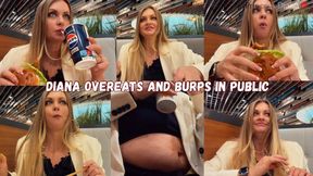 Diana overeats and burps in public MP4