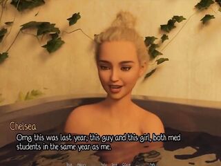 Elmwood University - Brunette hair Cheerleader Likes to Ribald Talk Into My Ear. This babe Thanked Me for Screwing Her in the Hawt Tub