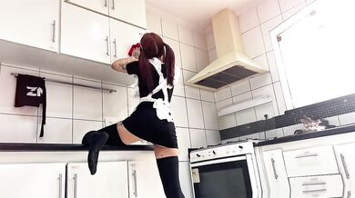 Fucking Boss In My Red Head Slut Maid Job ft. QroZne